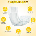 Deodorizing & Antibacterial Dog Pee Pads (MINI-XXL Sizes) - 10 Pieces (Extra Quantity Pack) - Freshen the Environment, Care for Your Dog's Health