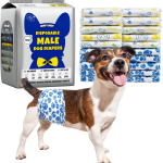 Washable Male Dog Abdominal Wrap Diapers - 1 Piece, XXS-XXL Sizes - Eco-Friendly & Durable, Suitable for Small Male Dogs