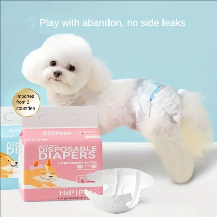 Super Absorbent & Instant-Dry Dog Diapers (XXS-XL Sizes) - 10-Piece Pack, Customized for Large Dogs (10-25kg)