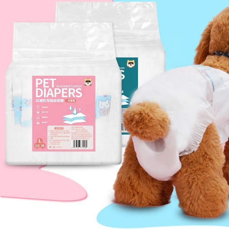 Disposable Puppy Diapers (XXS-XL Sizes) - 10 Pieces - Convenient & Hygienic, Supporting Puppy Growth