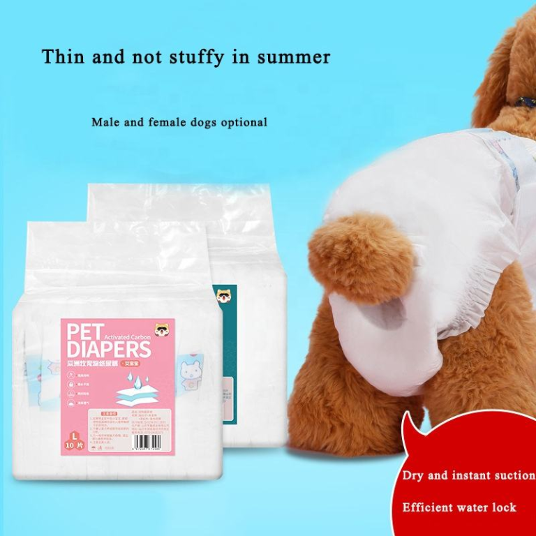 Disposable Puppy Diapers (XXS-XL Sizes) - 10 Pieces - Convenient & Hygienic, Supporting Puppy Growth