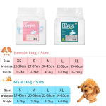 Disposable Puppy Diapers (XXS-XL Sizes) - 10 Pieces - Convenient & Hygienic, Supporting Puppy Growth