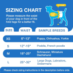 Washable Male Dog Abdominal Wrap Diapers - 1 Piece, XXS-XXL Sizes - Eco-Friendly & Durable, Suitable for Small Male Dogs